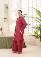 MAROON RINGELS 2PCS