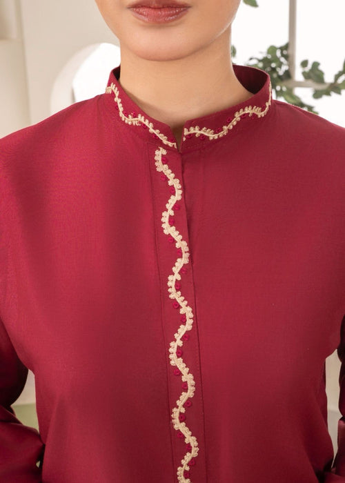 MAROON RINGELS 2PCS
