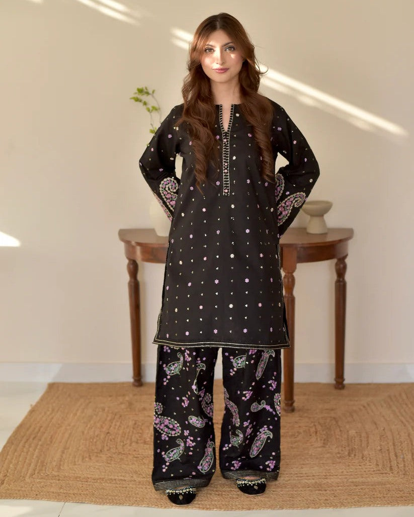 BLACK NOIR 2 PC Stitched