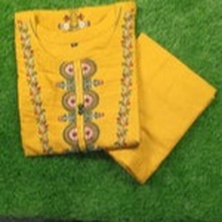 ZANI MUSTARD 2 PC STITCHED