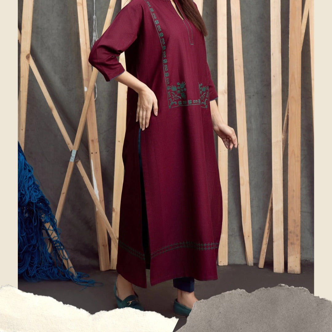 SAWERA EMBROIDERED KURTI