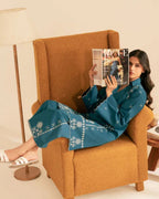 TEAL 2 PC STITCHED