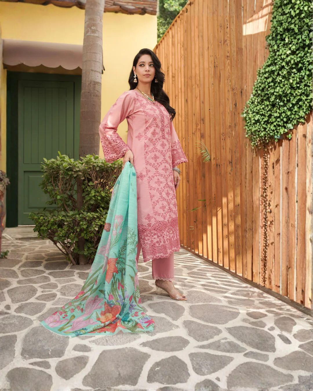 BLOSSOM 3 PC STITCHED