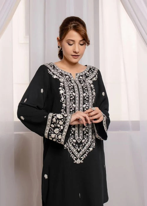 BLACK ALLURE 2PCS STITCHED