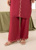 MAROON RINGELS 2PCS
