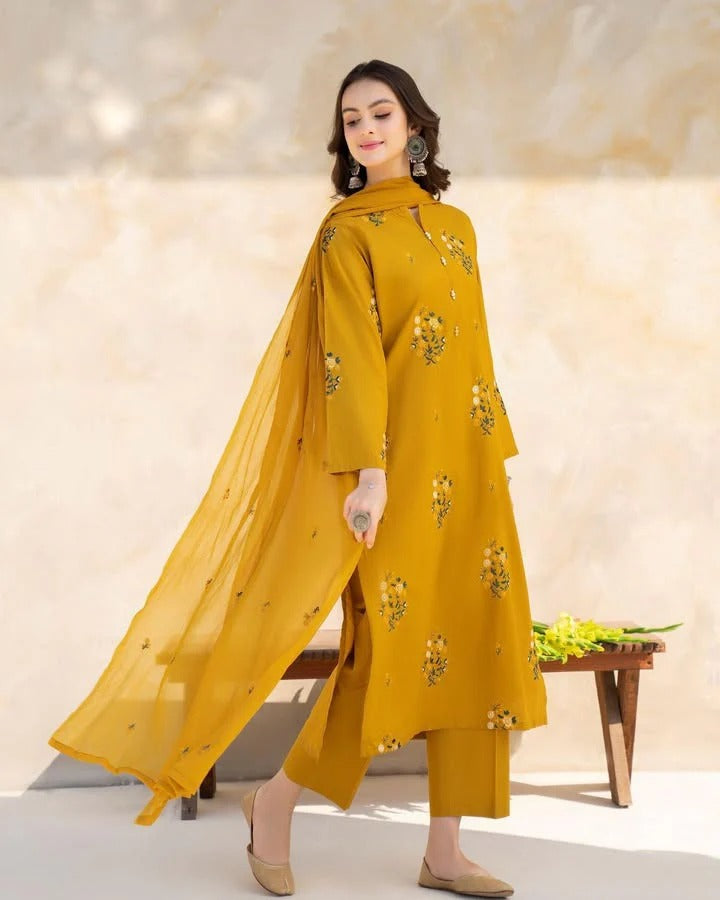 MUSTARD HILL 3PC STITCHED