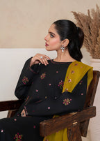 OLIVE EMBROIDERED 3PCS
