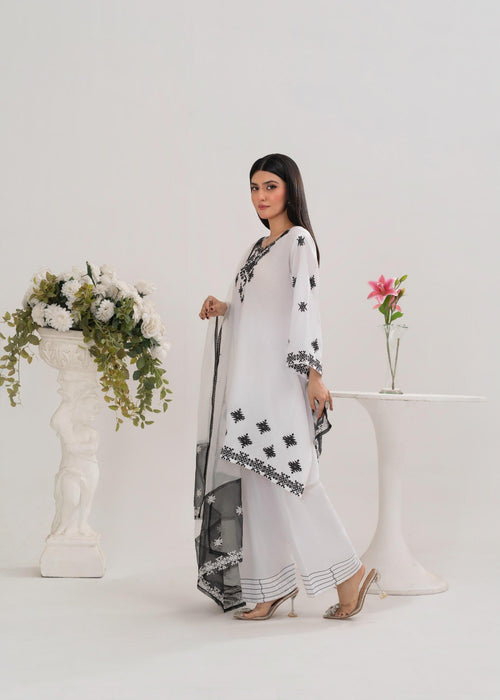 WHITE CHARM (FARSHI SHALWAR) 3PCS