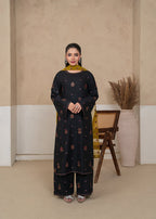 OLIVE EMBROIDERED 3PCS