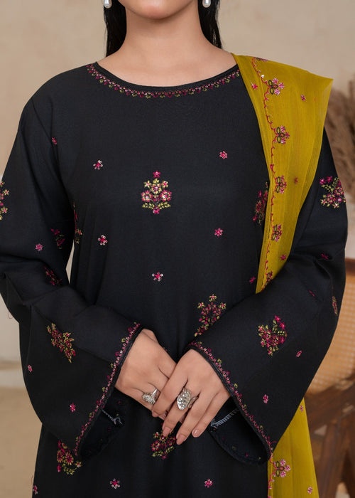 OLIVE EMBROIDERED 3PCS