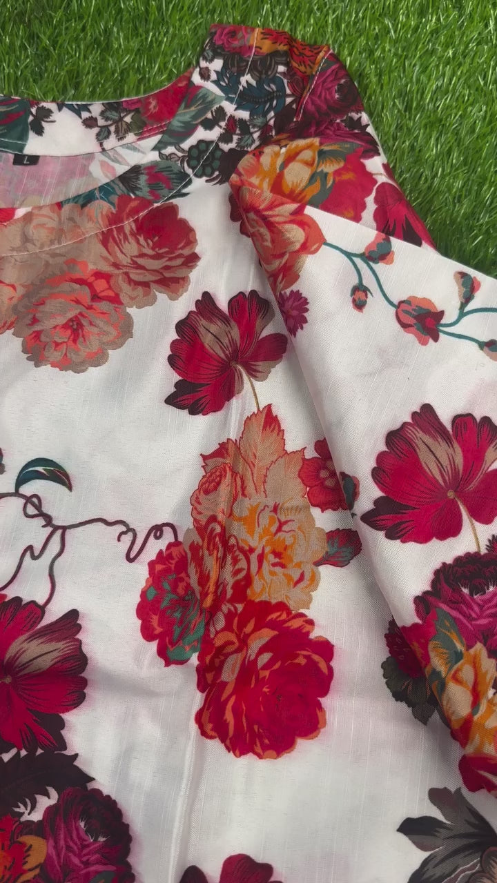 PRINTED FLORA 2 PC STITCHED