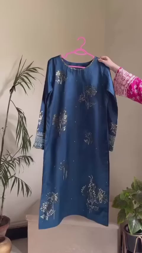 MIDNIGHT BLUE 3 PC STITCHED